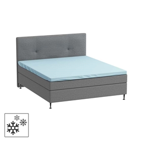 Kuvertlagen 90x200 cm - 100% Premium bomuld - lys blå - Luna Denmark